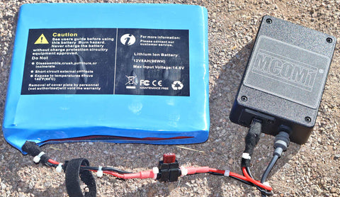 MCOM1 30V Mini Boost allows you to use your Starlink Roam mini system at a distance when plugged into te MCOM1 Li Ion Ultraflat 12V 96 Watt battery or our 12V 240 Watt high capacity Li Ion battery. Use your Starlink 50 foot power cord that was include with the purchase of your Starlink Roam mini system.