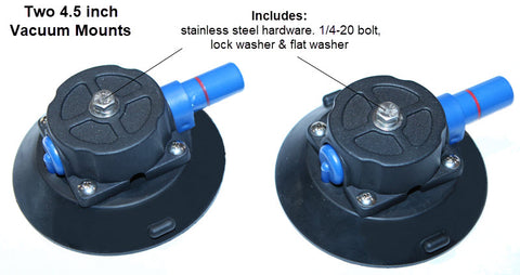 Set of two vacuum mounts, 4.5 inch Ultra strong, Starlink Starshield