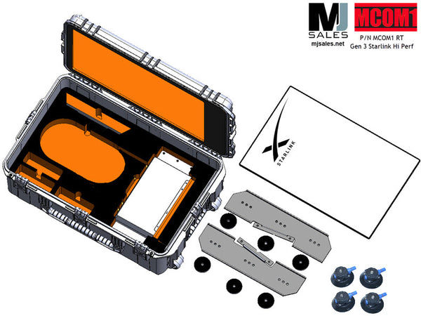 Transport Fly Away Kit case for Starlink Gen 3 High Performance