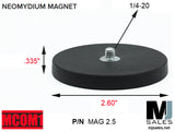 Neodymium magnet with dimensions and specifications for Starlink Starshield antenna mounts and systems