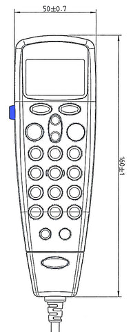 ASE handset ASE-MNT11 for ASE-9575A-HQ-DOD Dock for Iridium 9575A