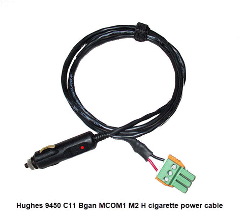 Hughes 9450 C11 BGAN cigarette 12V power cable