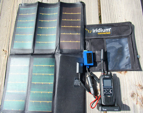 Icom Iridium PTT Radio solar charger