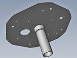 Thales MissionLINK VesseLINK Intellian Antenna stainless pole mount MVG81