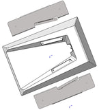 low profile flat mount for Starlinks new gen 3 performance system. MVG82 2.5 SpaceX Starshield compatible