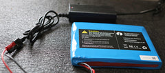 12V 8Ah 96 watt LiFePO4 battery & battery charger one inch height