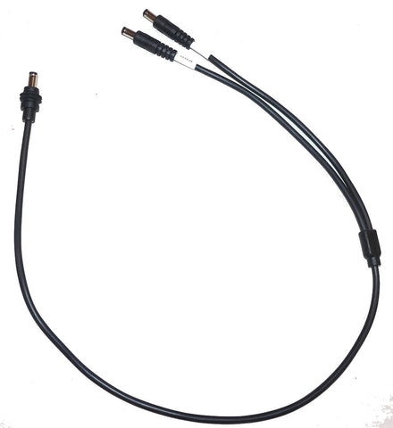DC5521 Male Starlink Y-Cable Mini Power cable with 18 inch & 9 inch leads