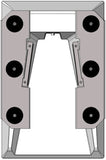 Razor thin low profile aluminum mount with magnets for Starlink Gen 3 High Performace system. 