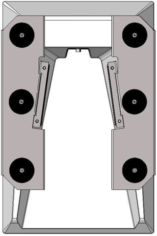 Razor thin low profile aluminum mount with magnets for Starlink Gen 3 High Performace system. 