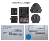 Iridium AC charger may be used with Iridium series 9505A, 9555, 9575 and 9575 PTT satellite phones